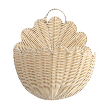Wall Hanging Basket Imitation Rattan Home Decor for Bathroom Flowers B