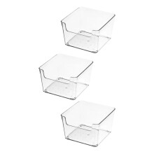 3x Clear Drawer Organizer Desktop Organizer for Gadgets Makeup Baby Pr