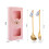 Christmas Spoon and Fork Set Xmas Christmas Tableware for Holiday Cake 2