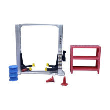 1/64 Diorama Garage Gantry Crane Scene Model Oil Drum Furniture Repair