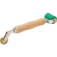 Double End Seam Roller, High Temperature Resistant Silicone Wheel Brass Wheel Penny Roller for Wallpaper PVC Membranes