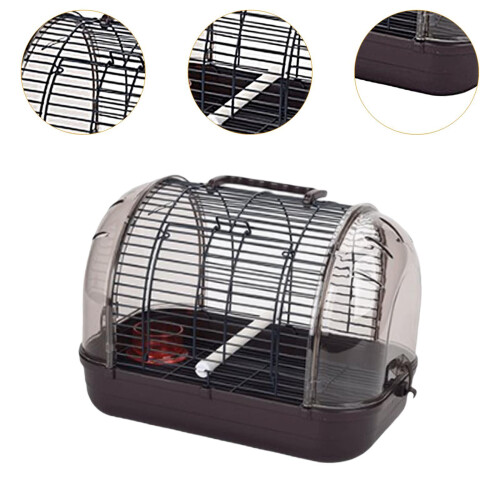 Bird Cage Visible Parrot Outing Cage for Cockatiels Canary Parrotlets 2