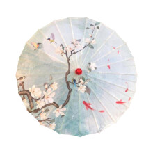 Chinese Oiled Paper Umbrella Oriental Parasol for Holiday Stage Show W