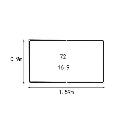Movie Projector Screen Thickened Projection Screen for Camping Outdoor 1