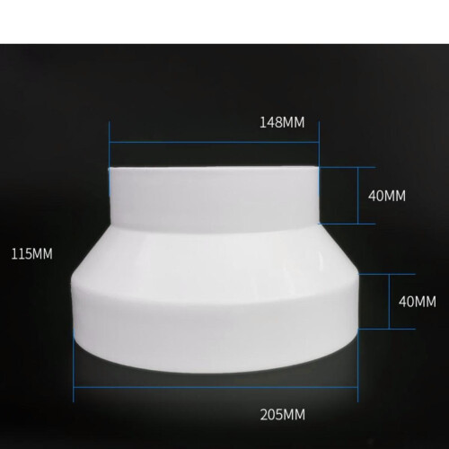 Air Duct Adapter Duct Connector for Extractor Pipe Inline Ventilation 1