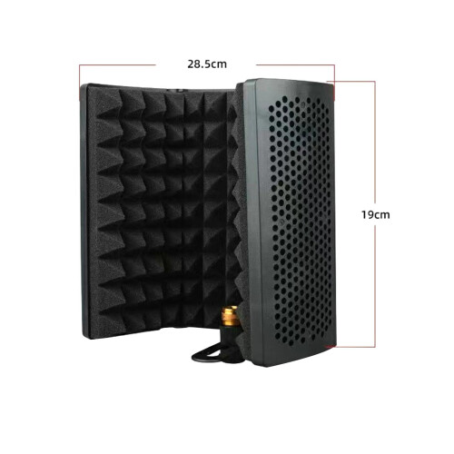 3 Panels Microphone Shield Foldable for Recording Equipment Podcasts S 1