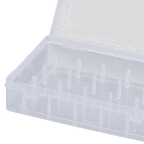 Sewing Thread Storage Box Household Transparent Sewing Yarn Spools Con 2
