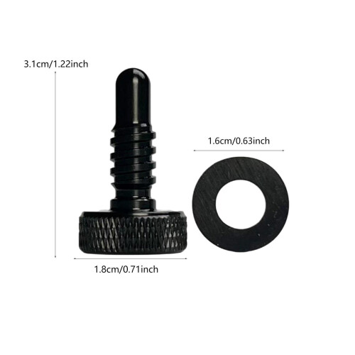 Billiard Cue Bottom Plug with Gasket Accessories for Pool Table Playin 1