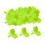 50 Pieces Hooks Cap Fluorescent Yellow Protection Portable Treble Hook 1