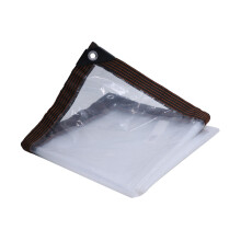 Clear Tarp with Eyelets Foldable Clear Tarpaulin for Patio Tent Chicke
