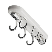 Under Cabinet Hook 360 Degree Rotation Organizer Mug Rack for Home Tie