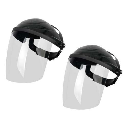 2x Welding Face Mask Adjustable Face Mask for Grinding and Cutting Whi