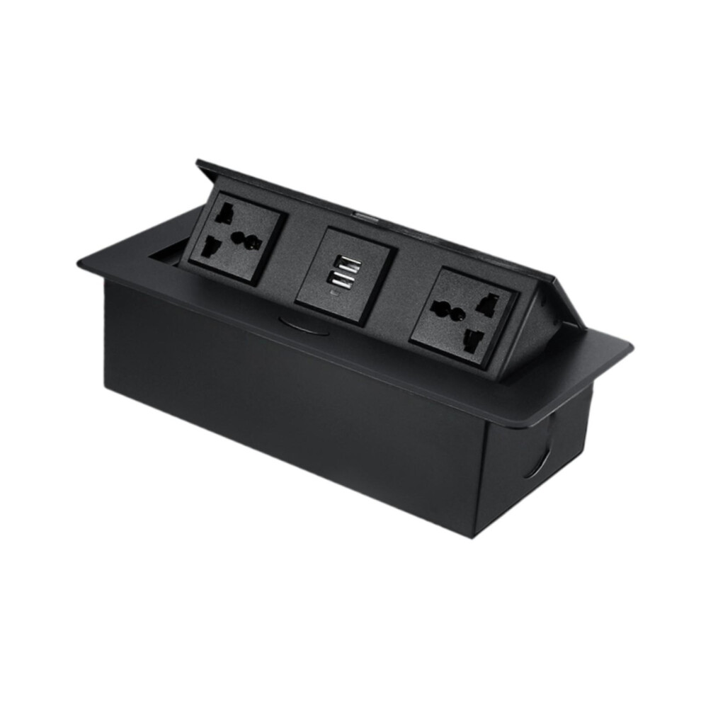 Hidden Outlet Socket Countertop Recessed Computer Table Embedded Power 6902696335159