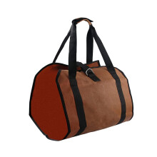 Firewood Carrier Bag Wood Basket Fireplace Wood Holder for Indoor BBQ