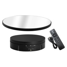 360 Degree Turntable Display Stand Mirror Covered for Video Cake Photo