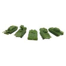 5 Pieces Assembly Tank Model Tank Truck 4D Model for Boys Kids Holiday