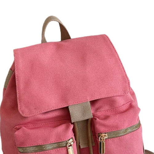 Canvas Backpack Minimalist for Teens Students for School Drawstring Ru 2