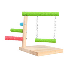 Parrot Playstand Tabletop Bird Stand for Cockatiel Conures Lorikeet Co
