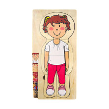 Wooden Human Body Puzzle Toys Human Body Parts Puzzle for Preschool Ch