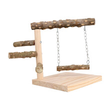 Parrot Playstand Tabletop Bird Stand for Cockatiel Conures Lorikeet Co