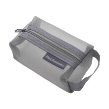 Nylon Mesh Zipper Pouch Portable Cosmetic Organizer for Bathroom Home