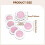 Mirrored Coasters for Drinks Cup Mat 4inch Round for Home Restaurant K 2