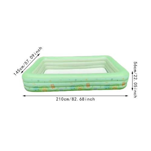 Inflatable Pool for Kids Funny Rectangle Ball Pool for Garden Backyard 1