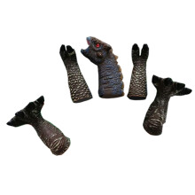 5 Pieces Dinosaur Finger Puppets Toys Finger Dolls for Kids Children A