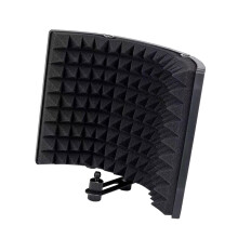3 Panels Microphone Shield Foldable for Recording Equipment Podcasts S