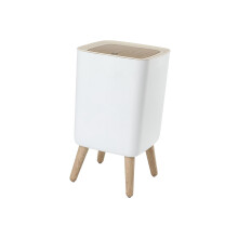 High Foot Dustbin with Press Cover Trash Can Bin Modern for Bedroom Ba
