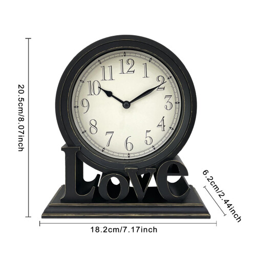 Desk Clock European Style Classic Decorative Retro for Table Kitchen B 1