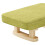Small Footstool Comfortable Footrest with Wooden Legs for Dining Sofa 3