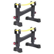 2x Deadlift Sling Racks Easily Load Deadlift Jack Barbell Stand Barbel