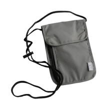 Neck Wallet Lightweight Zipper Closure Multiple Pockets Travel Pouch f