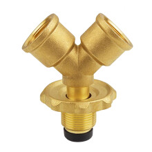 Propane Gas Splitter Adapter Gas Tank Tee Adapter for BBQ Camping Stov