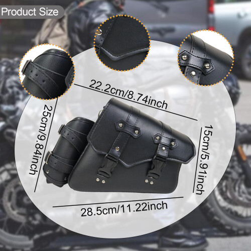 Motorcycle Side Saddlebag Practical Compact with Detachable Water Cup 1