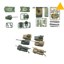 6x Tank Model Building Kit 1:144 Scale Armored Vehicles for Boys Adult