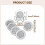 Mirrored Coasters for Drinks Cup Mat 4inch Round for Home Restaurant K 2