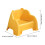 Small Stool Foot Rest Sturdy Under Desk Footrest Footstool with Back S 2