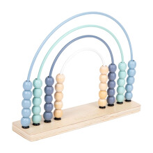 Wooden Rainbow Abacus for Nursery Decor Kids Room Decor Kids Bookshelf