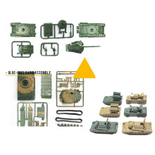 6x Tank Model Building Kit 1:144 Scale Armored Vehicles for Boys Adult