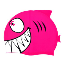 Shark Shaped Swimming Cap Bathing Cap for Children Short and Long Hair