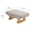 Rectangle Step Stool Footrest with Wooden Legs for Dining Bedroom Desk 2