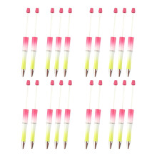 20Pcs Bead Ballpoint Pen DIY Beadable Pens Kit for Classroom Draw Exam