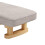Rectangle Step Stool Footrest with Wooden Legs for Dining Bedroom Desk 3