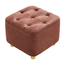Foot Rest Padded Seat Square Footstool for Bedside Living Room Dressin
