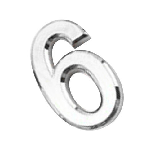 Silver Plastic Self-Adhesive House Hotel Door Number  Sticky Numeric D