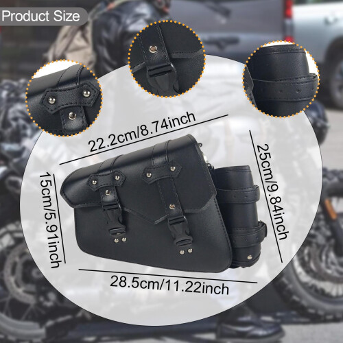 Motorcycle Side Saddlebag Practical Compact with Detachable Water Cup 1
