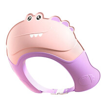 Baby Shower Cap Cute Alligator Shape Washing Hair Soft Shower Visor fo