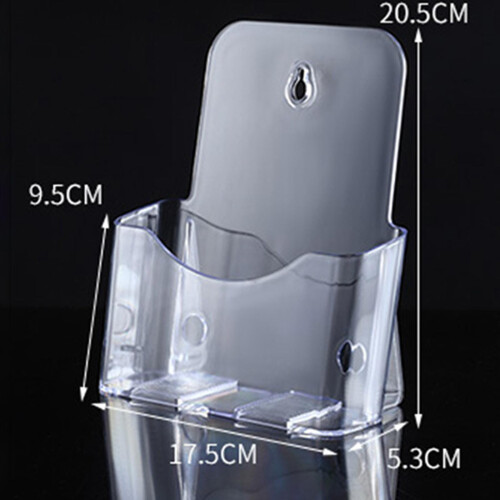 Acrylic Brochure Holder Clear Flyer Holder Rack for Documents Menu Pam 1